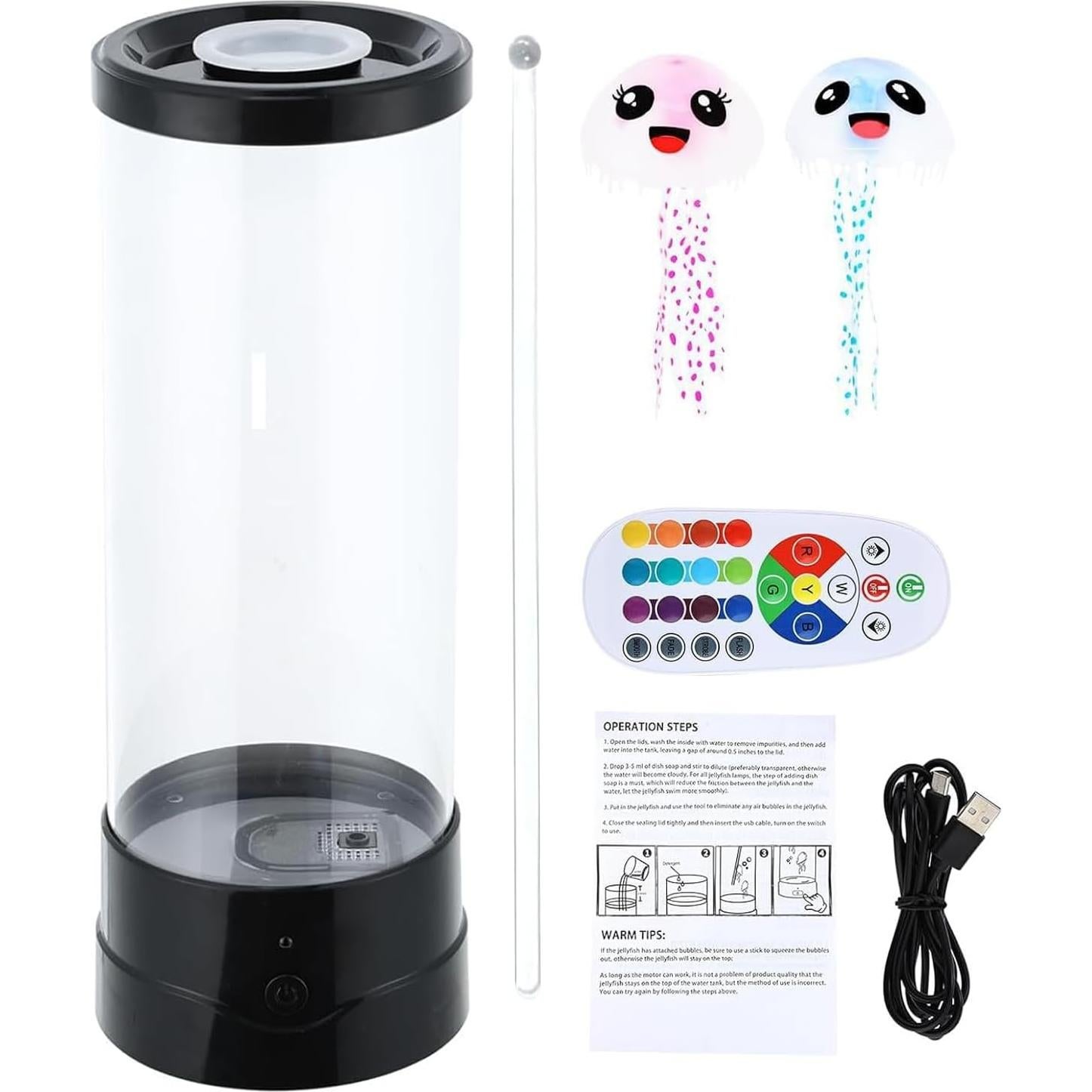 Lámpara de Medusas Osuke 29x10.5 cm 16 Colores Control Remoto