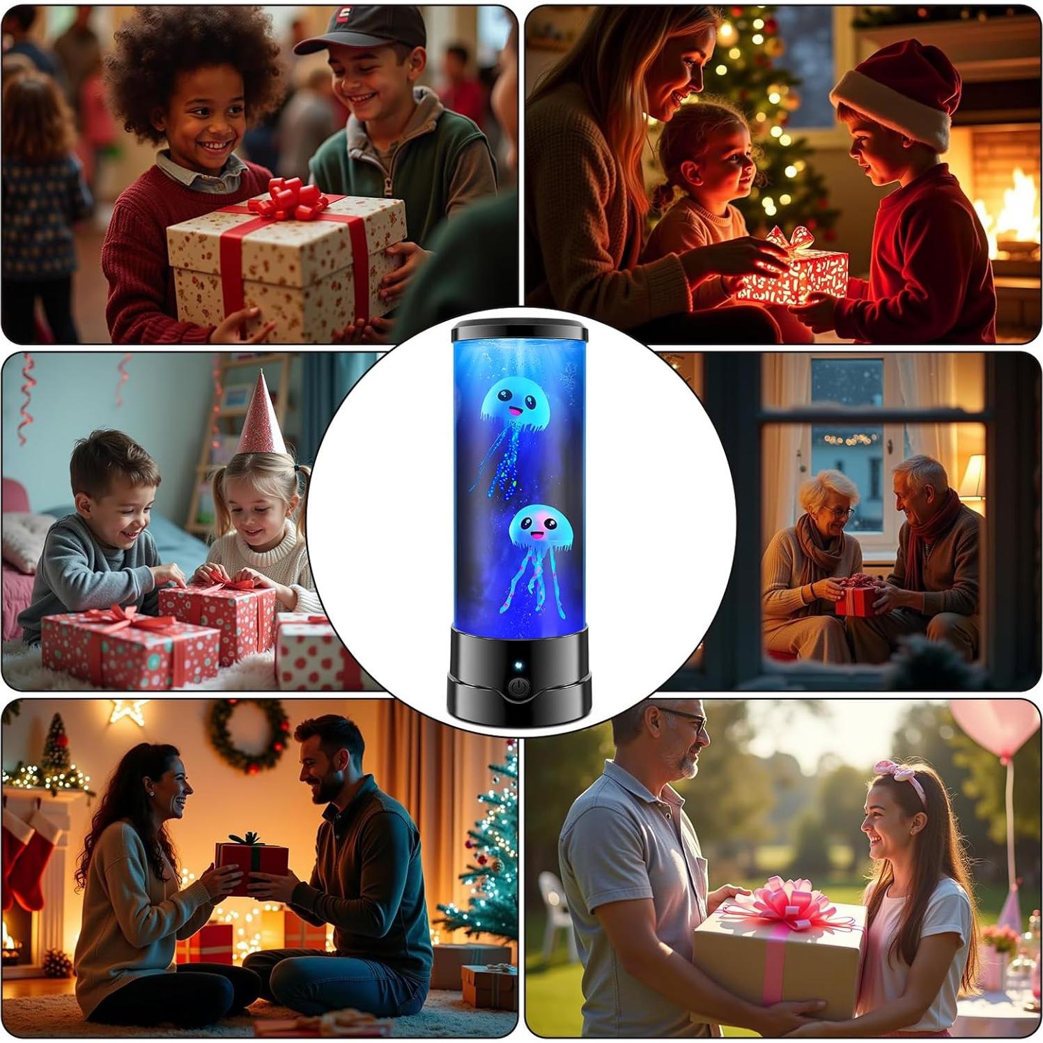 Lámpara de Medusas Osuke 29x10.5 cm 16 Colores Control Remoto