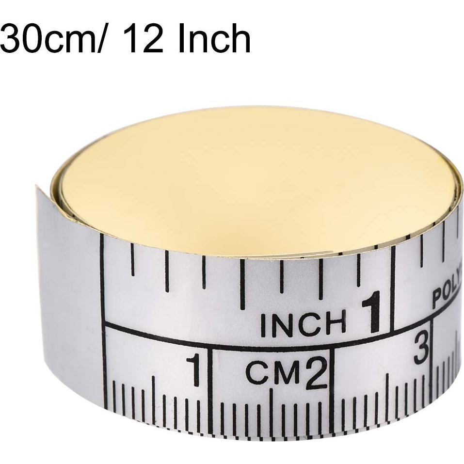 Cinta Métrica Adhesiva uxcell 30cm con Doble Escala