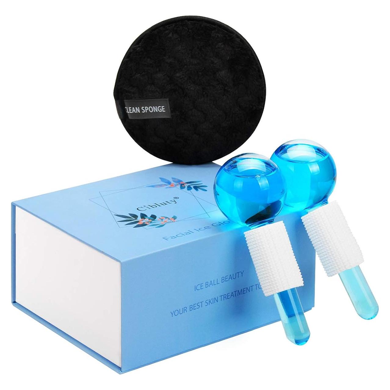 Bolas de Hielo Faciales CIBLUTY 2 PCS para Masaje Frío