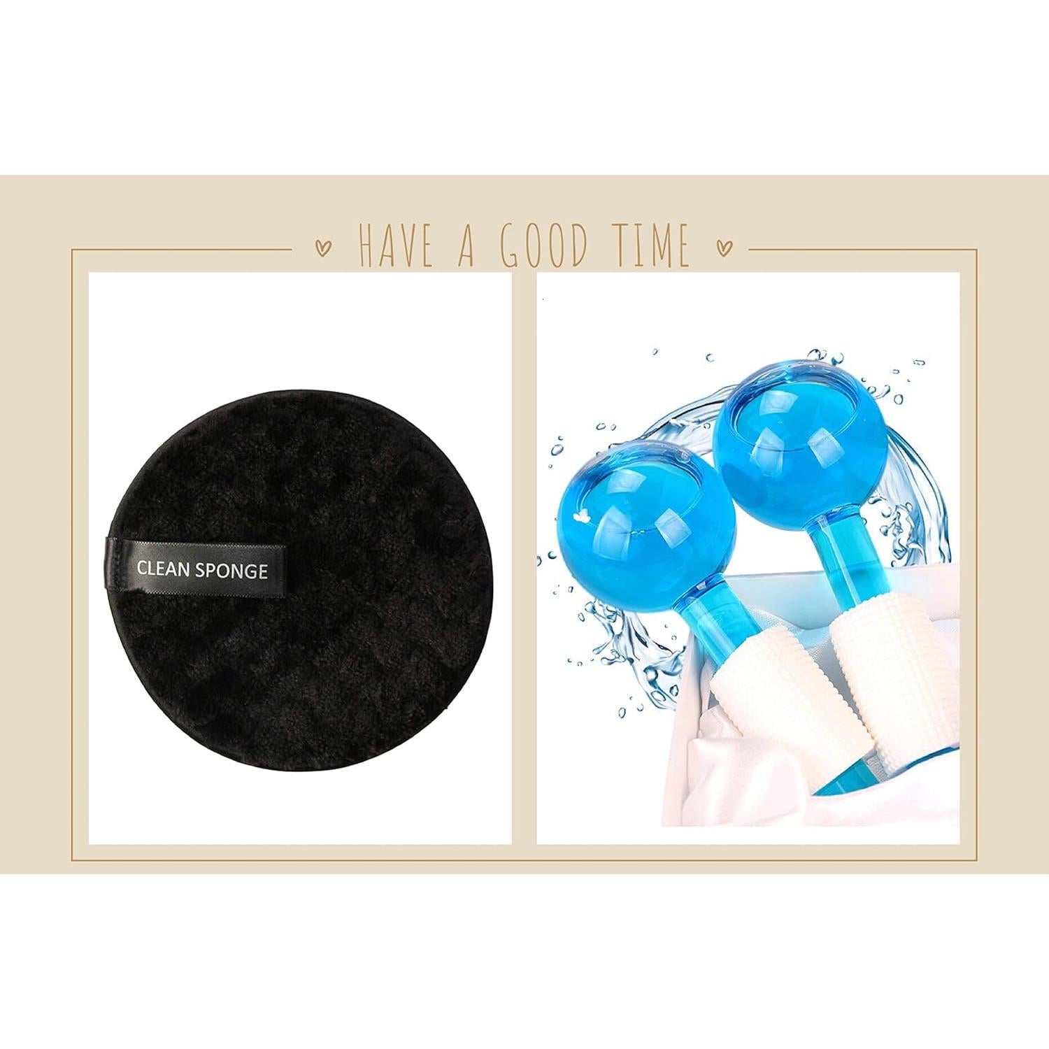 Bolas de Hielo Faciales CIBLUTY 2 PCS para Masaje Frío