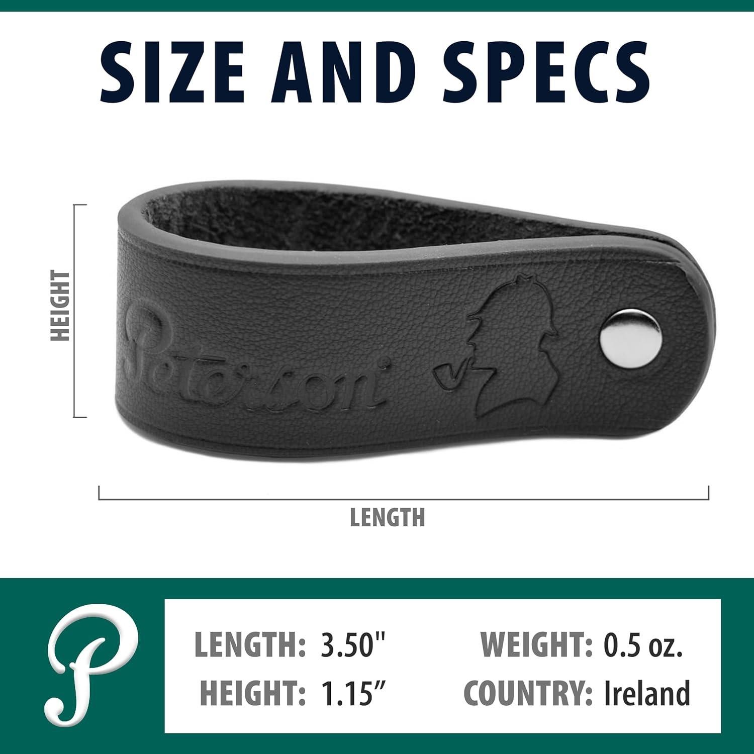 Soporte para Pipa de Tabaco de Cuero Peterson Negro