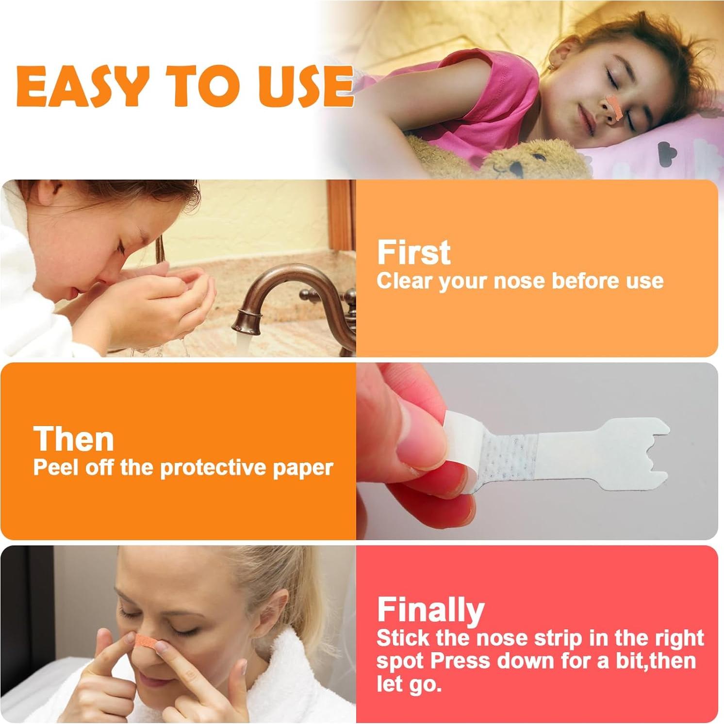 30 Tiras Nasales para Niños CMINAUS - Alivio Congestión