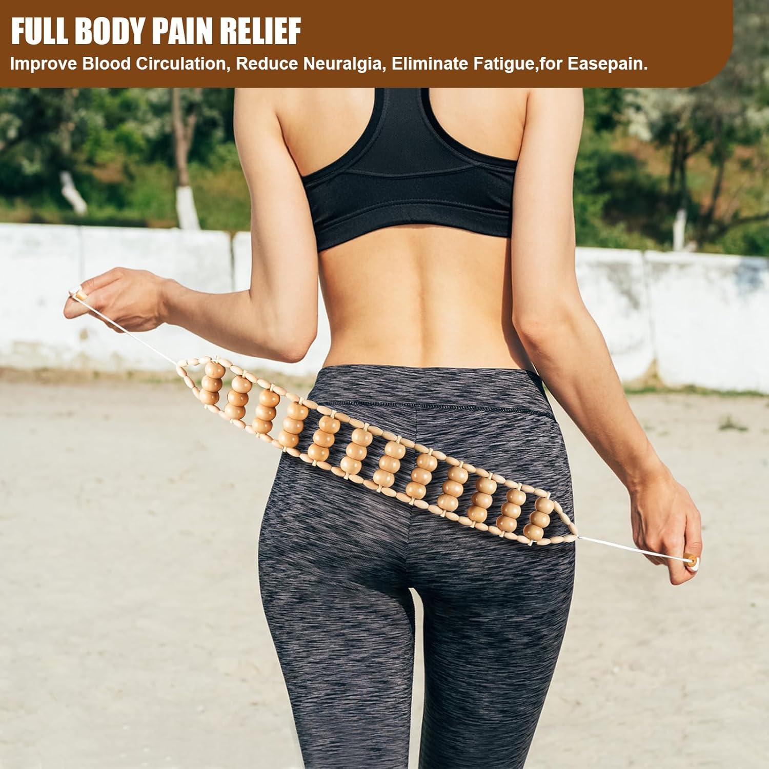 Kit de Masaje de Madera 6 en 1 KintKita - Drenaje Linfático y Anti-Celulitis