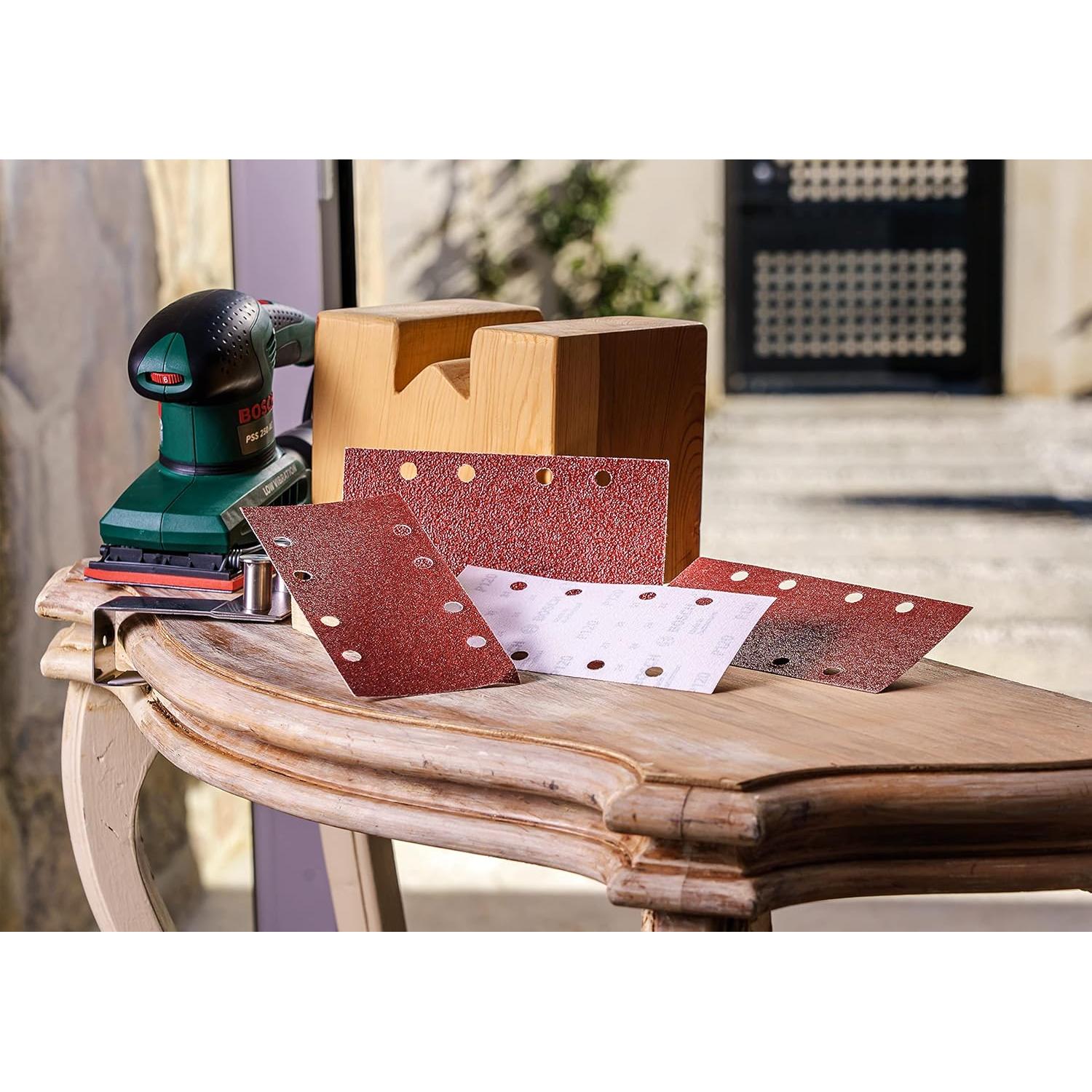 Set de 25 Lijas Bosch 2607019495 para Lijadora Orbital 93x185mm