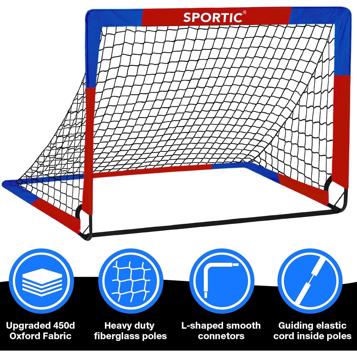 Paquete de 2 Redes de Fútbol SPORTIC SPSN001 1,22m x 0,91m