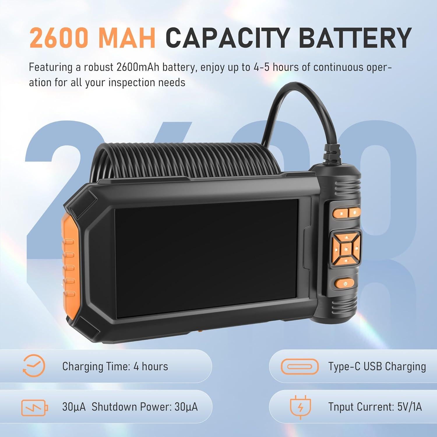 Cámara Endoscopio Doble Lente KOOPOOL HD 1080P 5m IP67