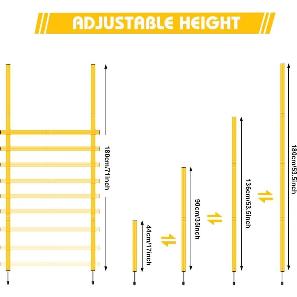 Equipo de Entrenamiento de Agilidad YTOPRO - 6 Postes, Conos y Más