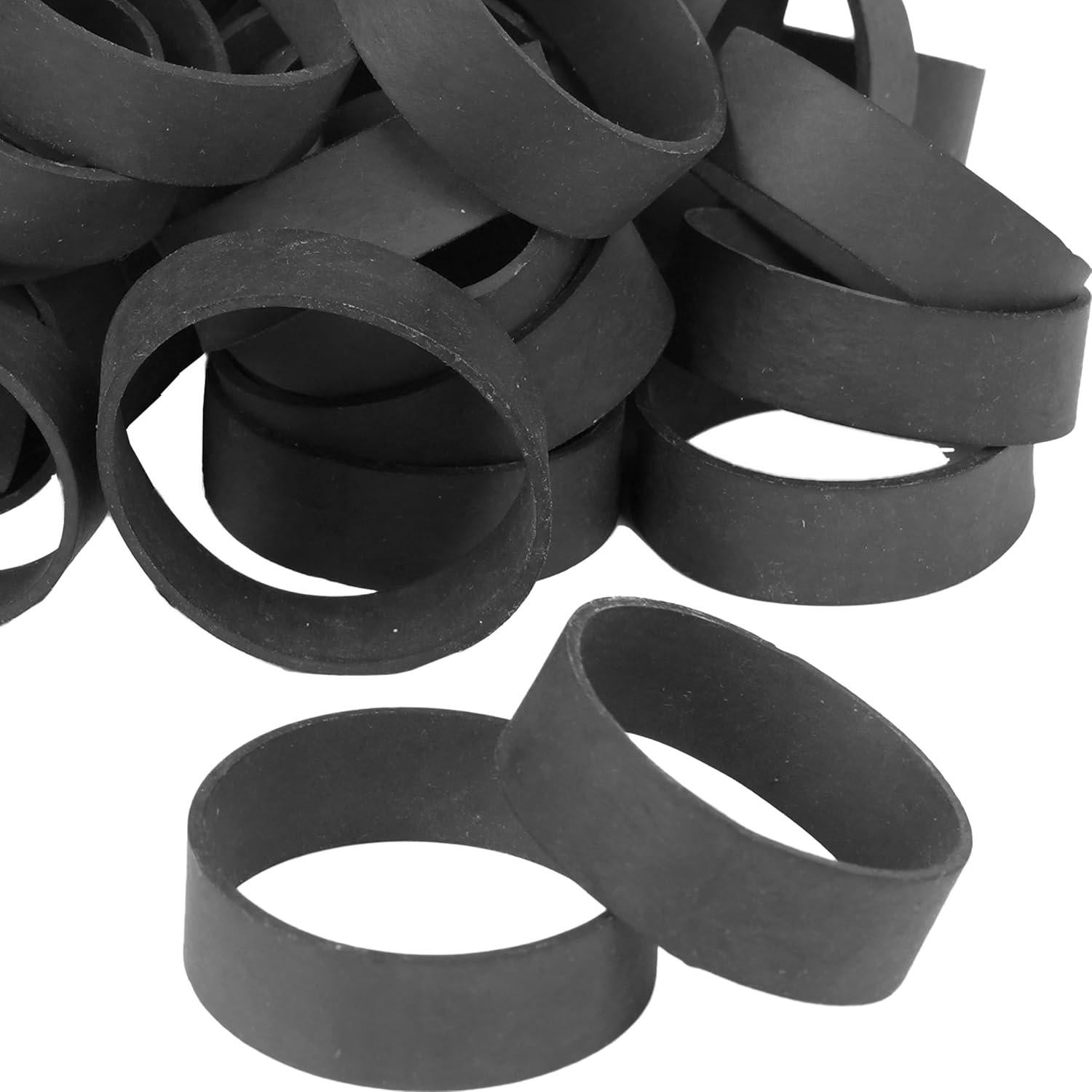 Bandas de Goma AIWOQI Tamaño #82 65 Piezas Negras