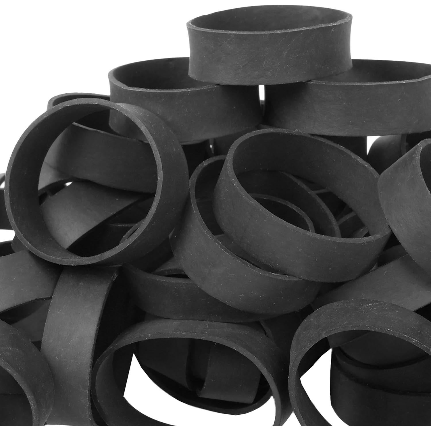 Bandas de Goma AIWOQI Tamaño #82 65 Piezas Negras