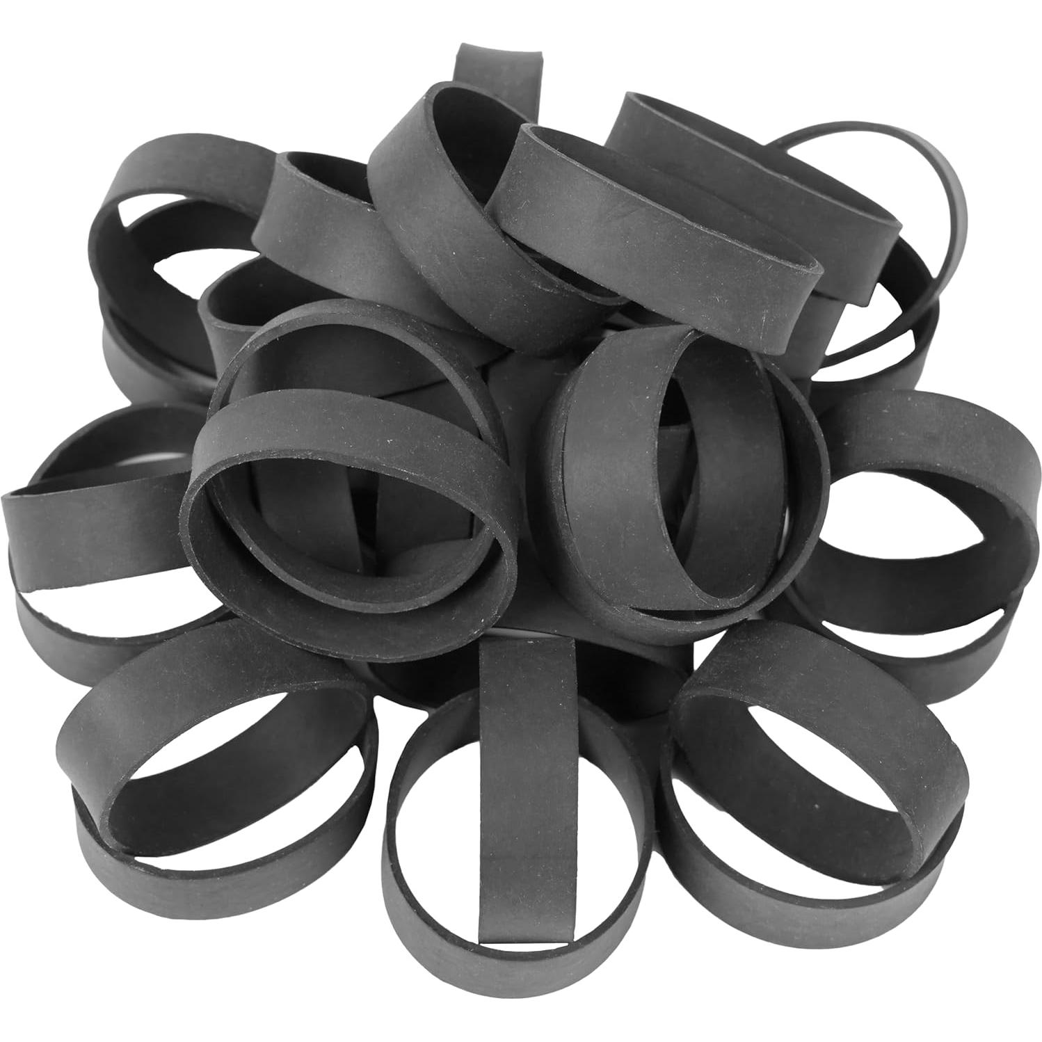 Bandas de Goma AIWOQI Tamaño #82 65 Piezas Negras