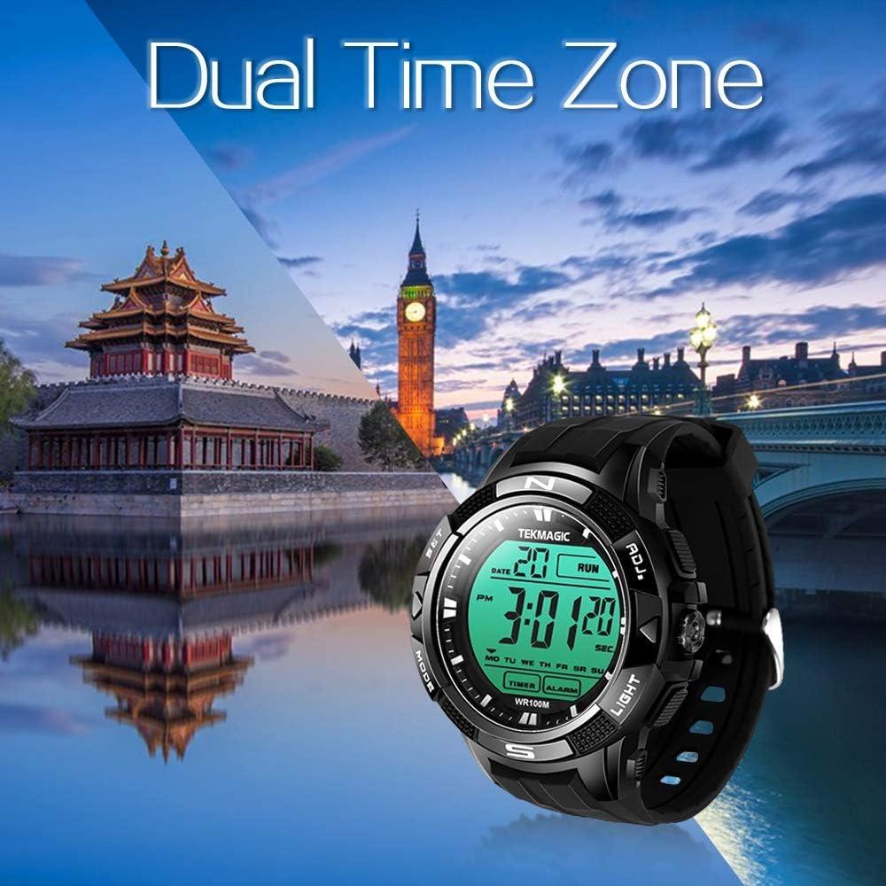 Reloj de buceo digital HONG KONG MAGIC 10 ATM LCD negro