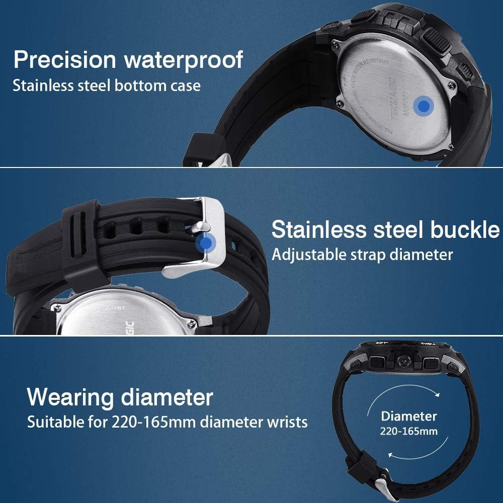 Reloj de buceo digital HONG KONG MAGIC 10 ATM LCD negro