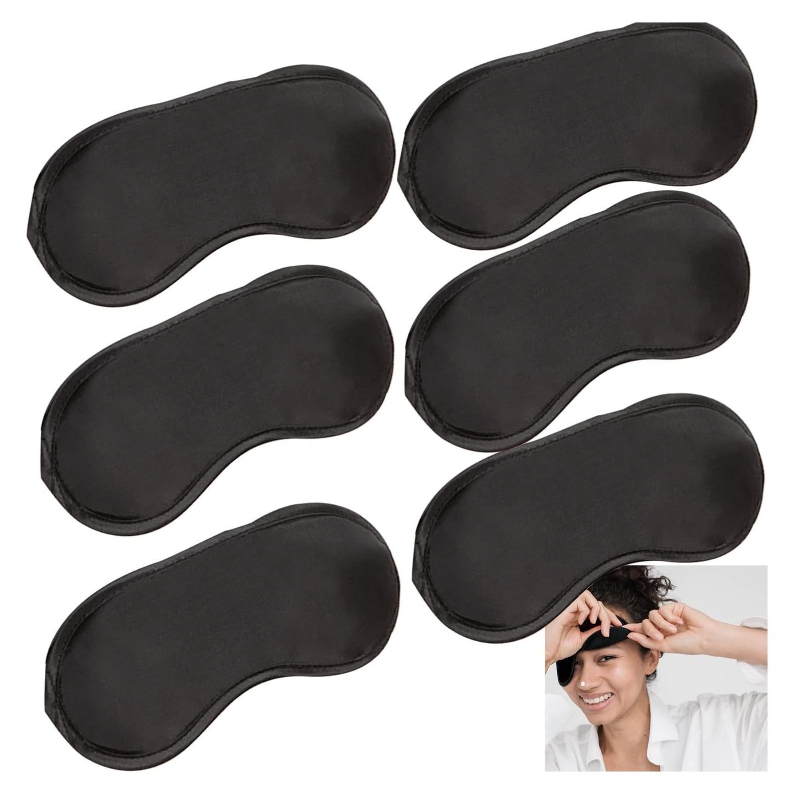 Paquete de 6 Máscaras de Ojos Vendadas Vandorla - Negro