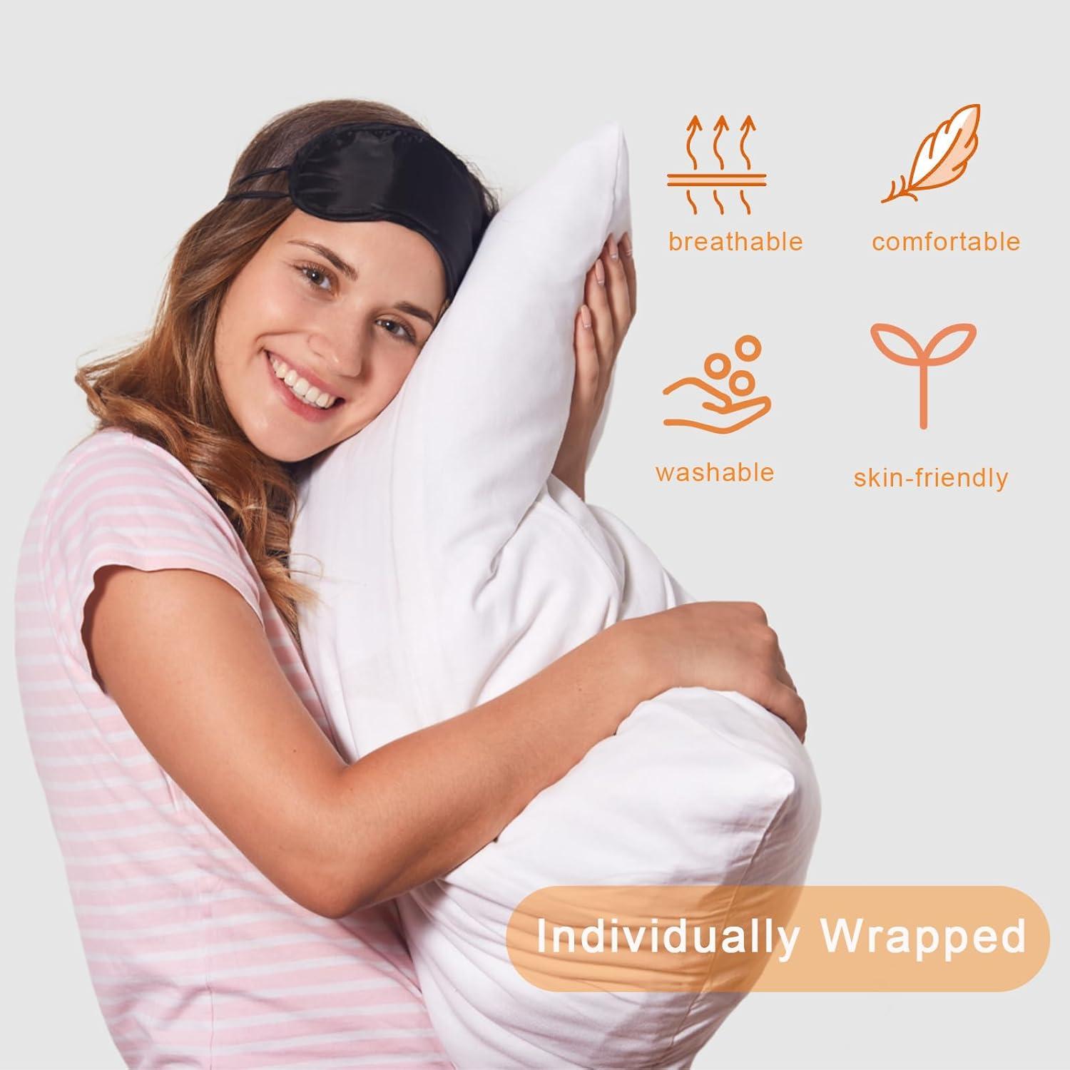 Paquete de 6 Máscaras de Ojos Vendadas Vandorla - Negro