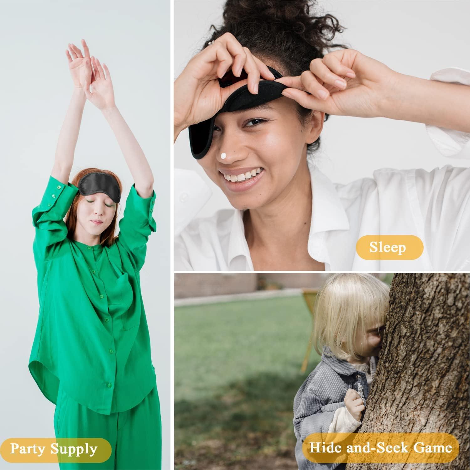 Paquete de 6 Máscaras de Ojos Vendadas Vandorla - Negro