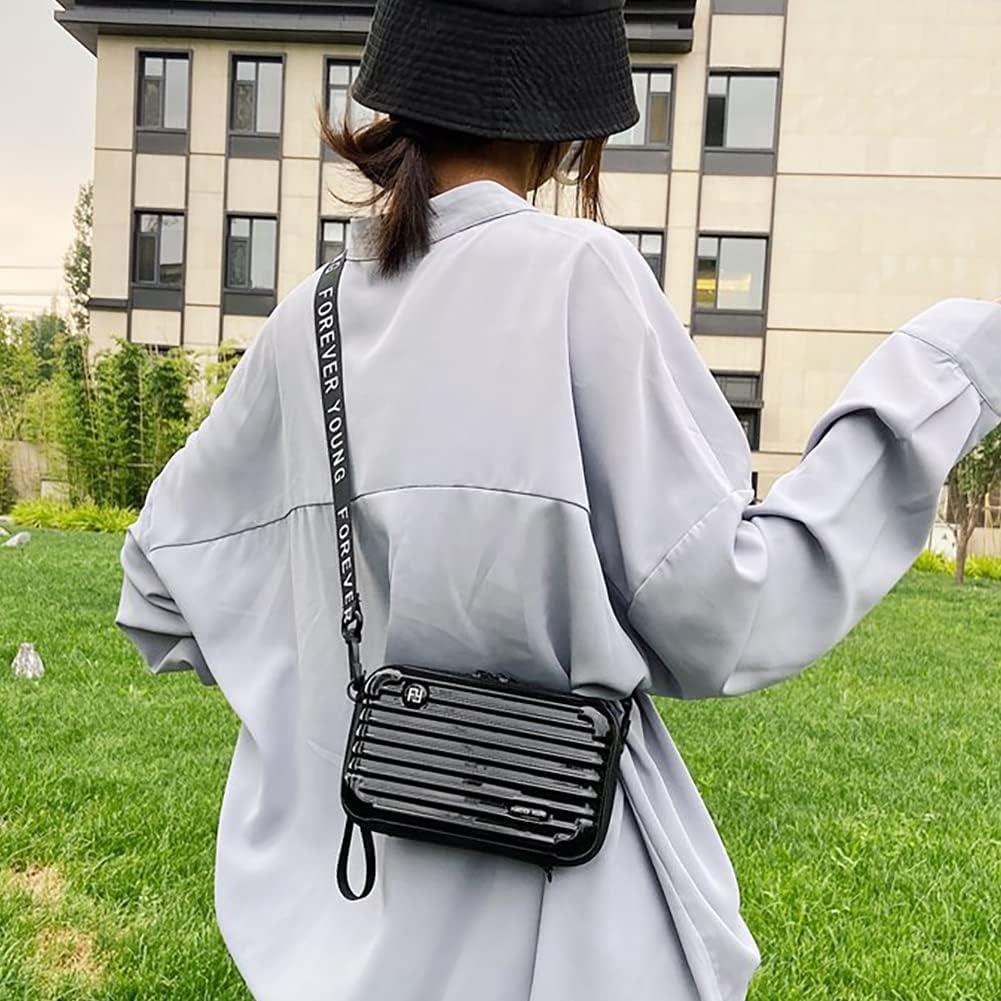 Maleta de Viaje de PVC Dura para Mujeres - Bolsa de Maquillaje Negra