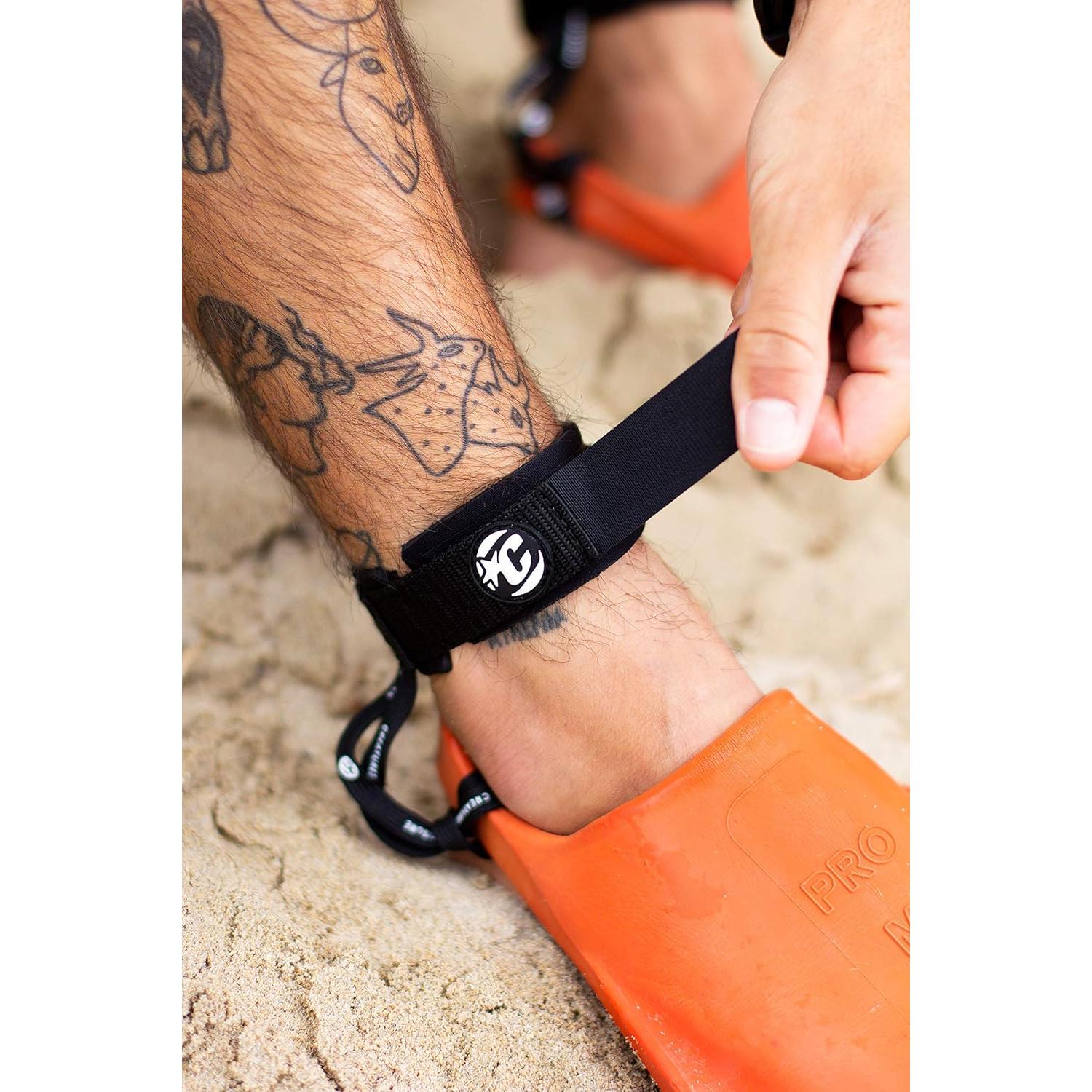 Tobillera Creatures of Leisure FinSavers Ajustable Negra