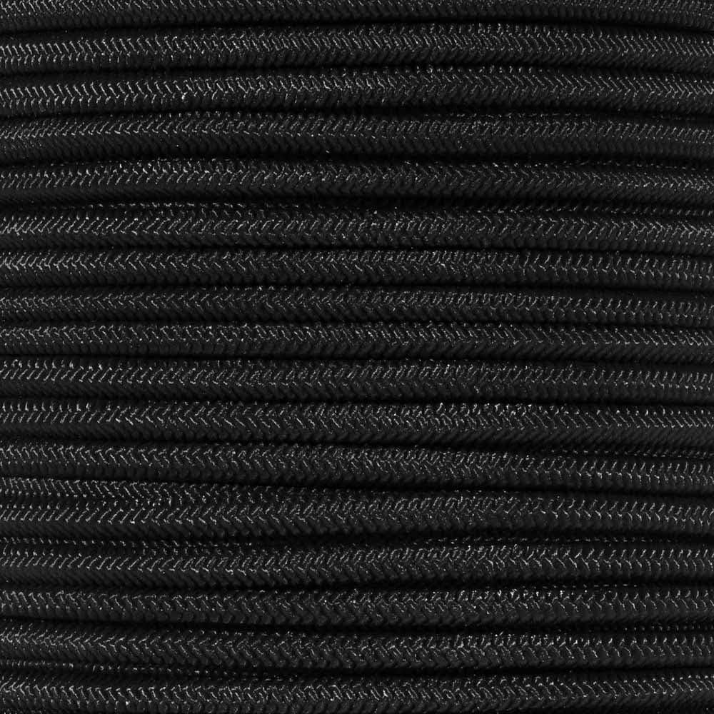Cuerda de choque elástica Paracord Planet 1.27 cm x 3.05 m negra