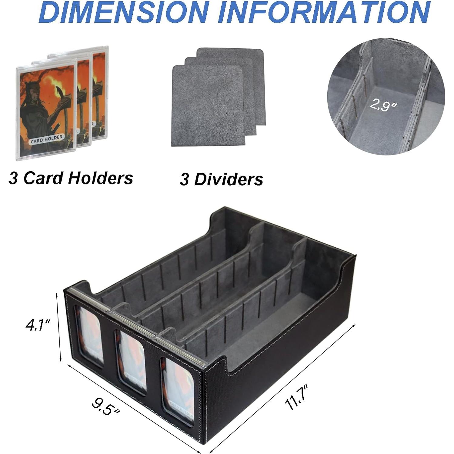 Caja de Almacenamiento de Cartas GIS GUARDIAN Negra 2400+ Cartas