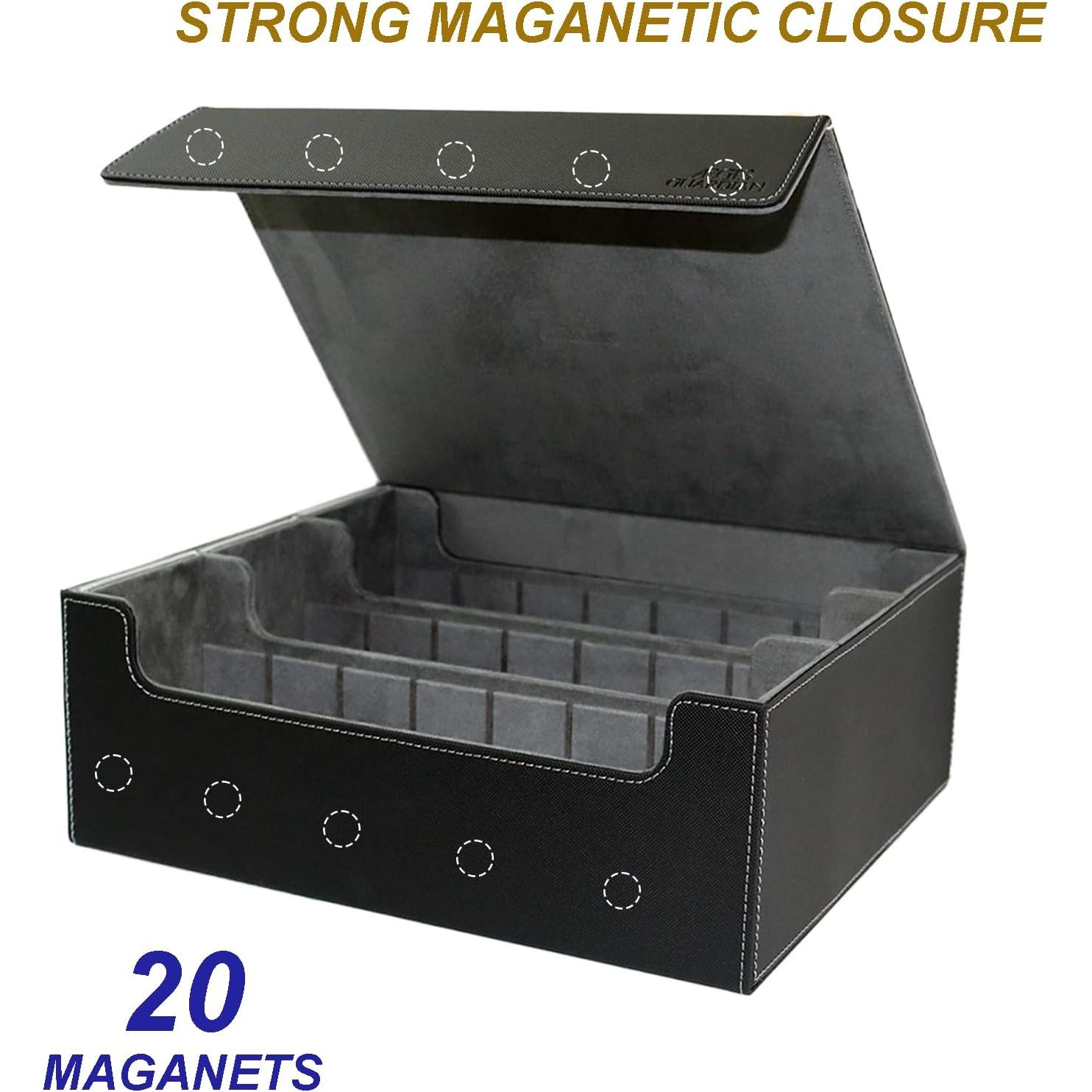 Caja de Almacenamiento de Cartas GIS GUARDIAN Negra 2400+ Cartas