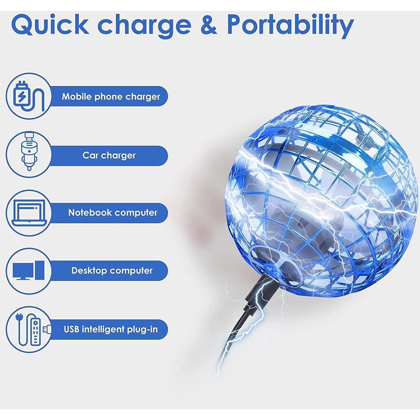Bola Voladora Galáctica HONBQYCC Azul Control Remoto