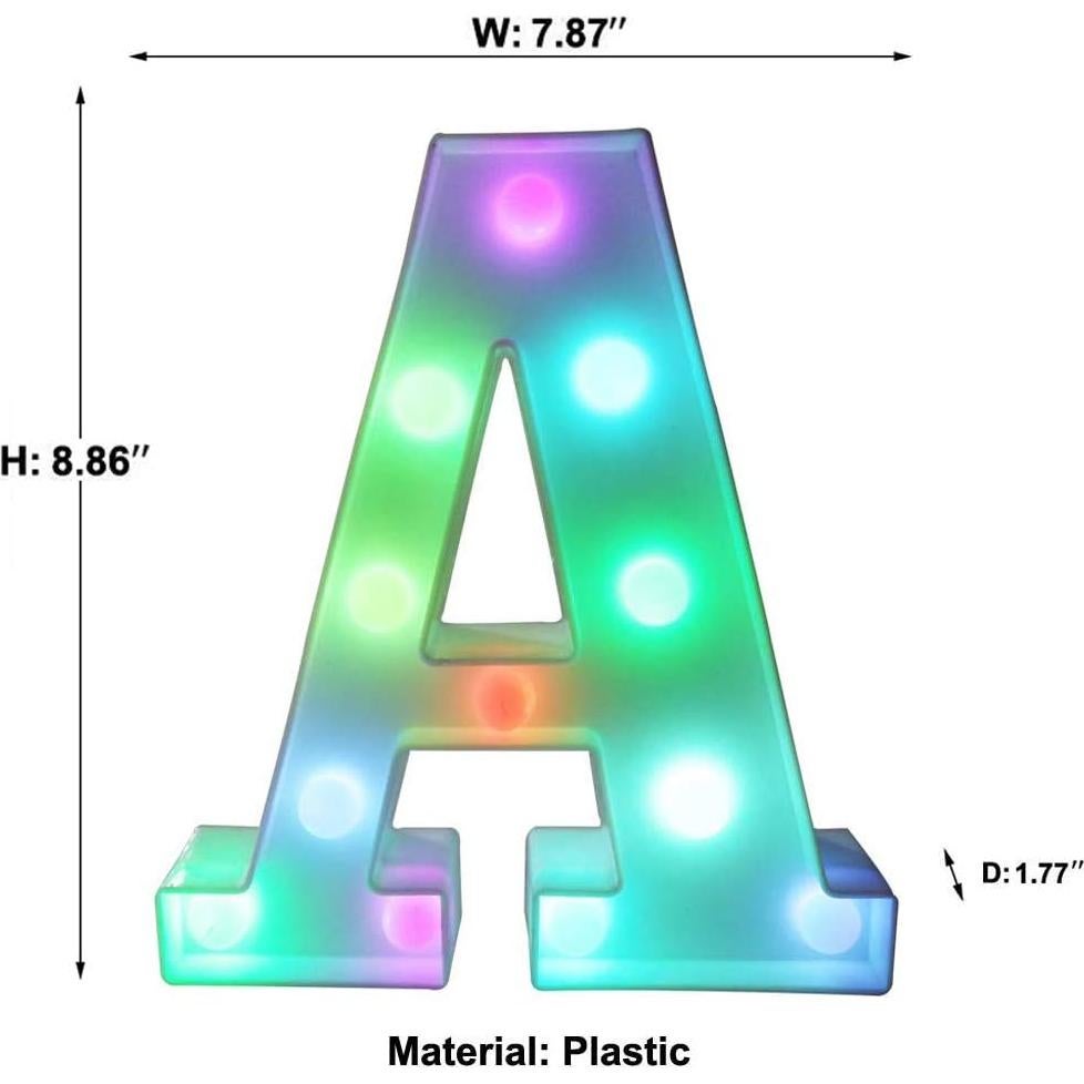 Luces de Letras LED Pooqla Control Remoto Multicolor