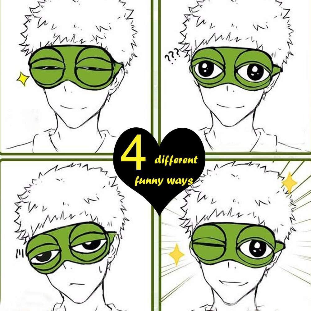 Máscara de Ojos Dormilón Shinywear Rana Verde