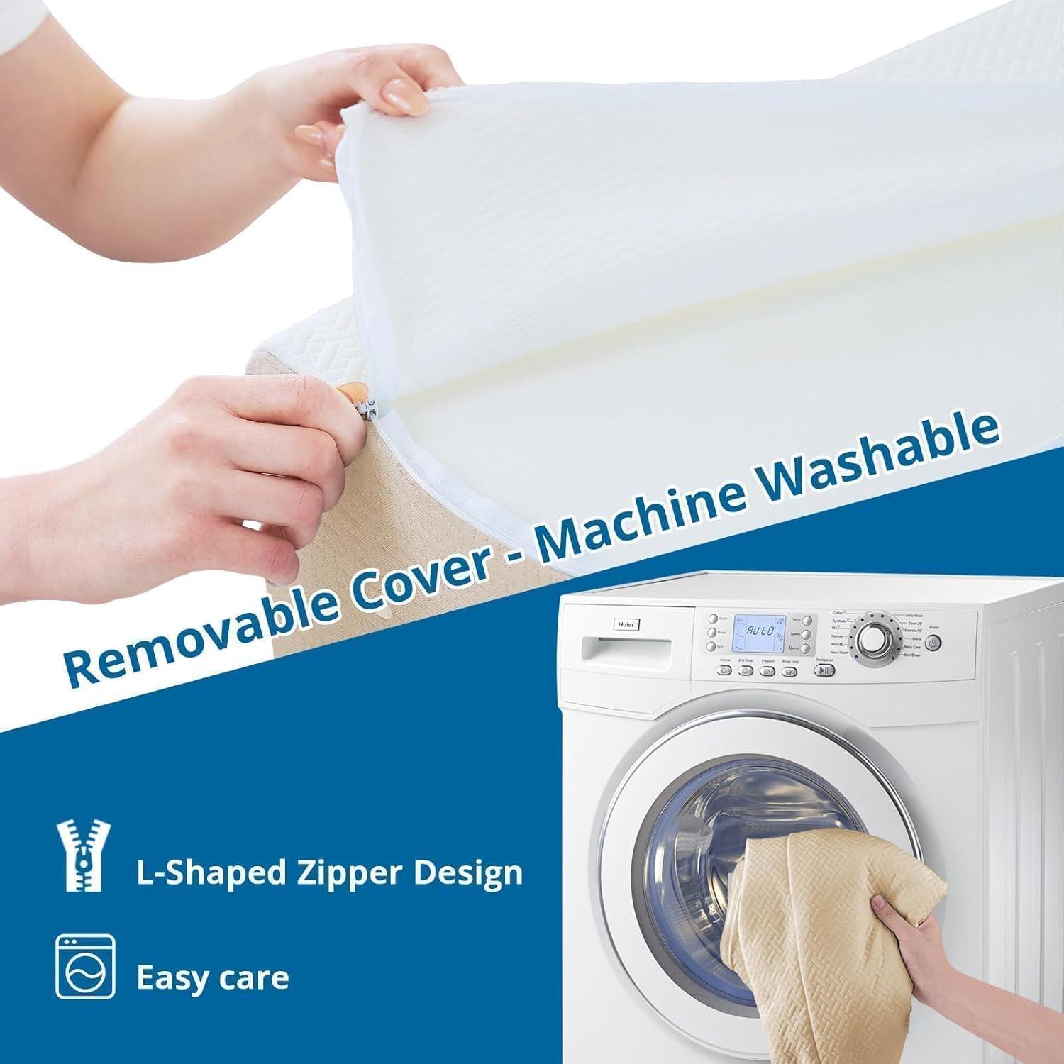 Cojín Wedge Ajustable Sasttie 30.48 cm Espuma Viscoelástica Beige