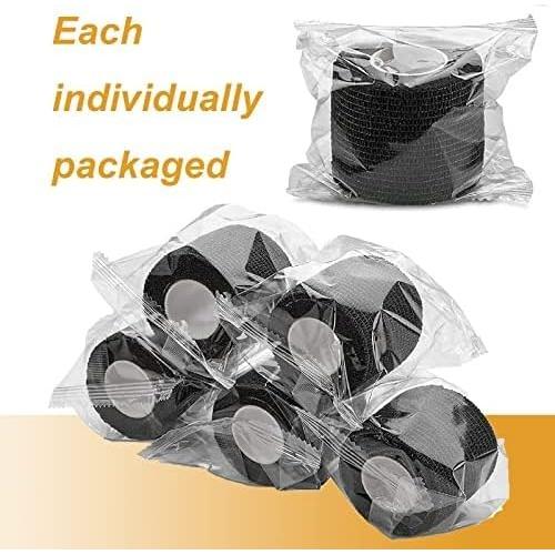 Cinta de Agarre Yuelong 12Pcs 5cm x 4.5m Negra Autoadhesiva
