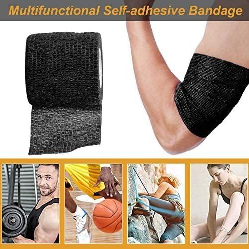 Cinta de Agarre Yuelong 12Pcs 5cm x 4.5m Negra Autoadhesiva