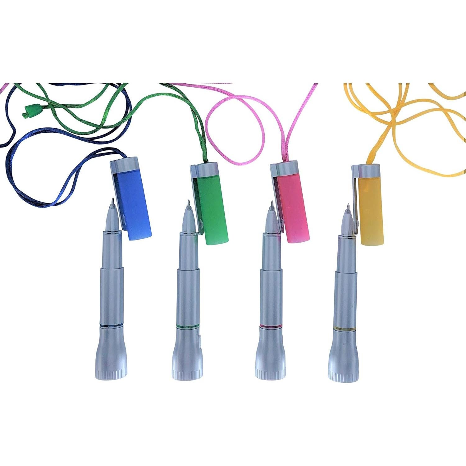 Bolígrafos LED iluminados Zugar Land - Paquete de 4 colores