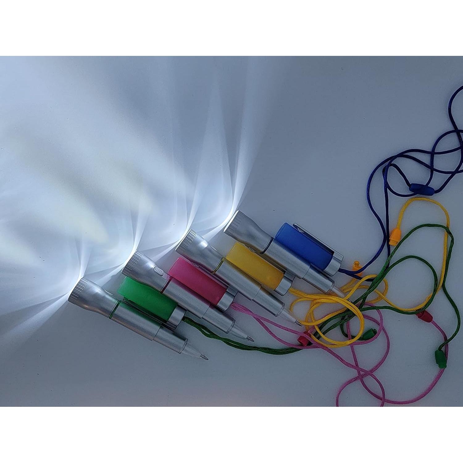 Bolígrafos LED iluminados Zugar Land - Paquete de 4 colores