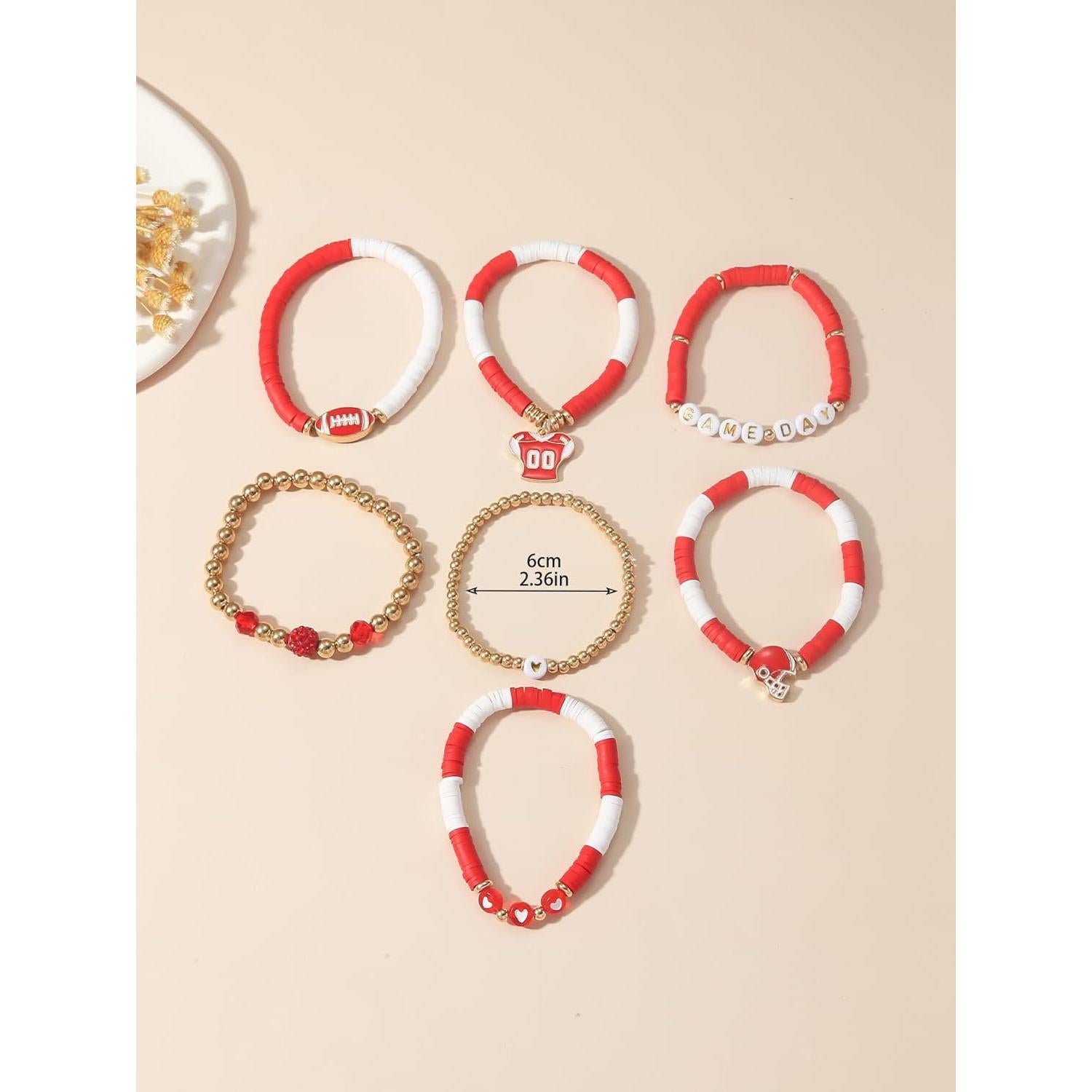 Pulsera de Fútbol Artlunar Game Day - Joyería Unisex