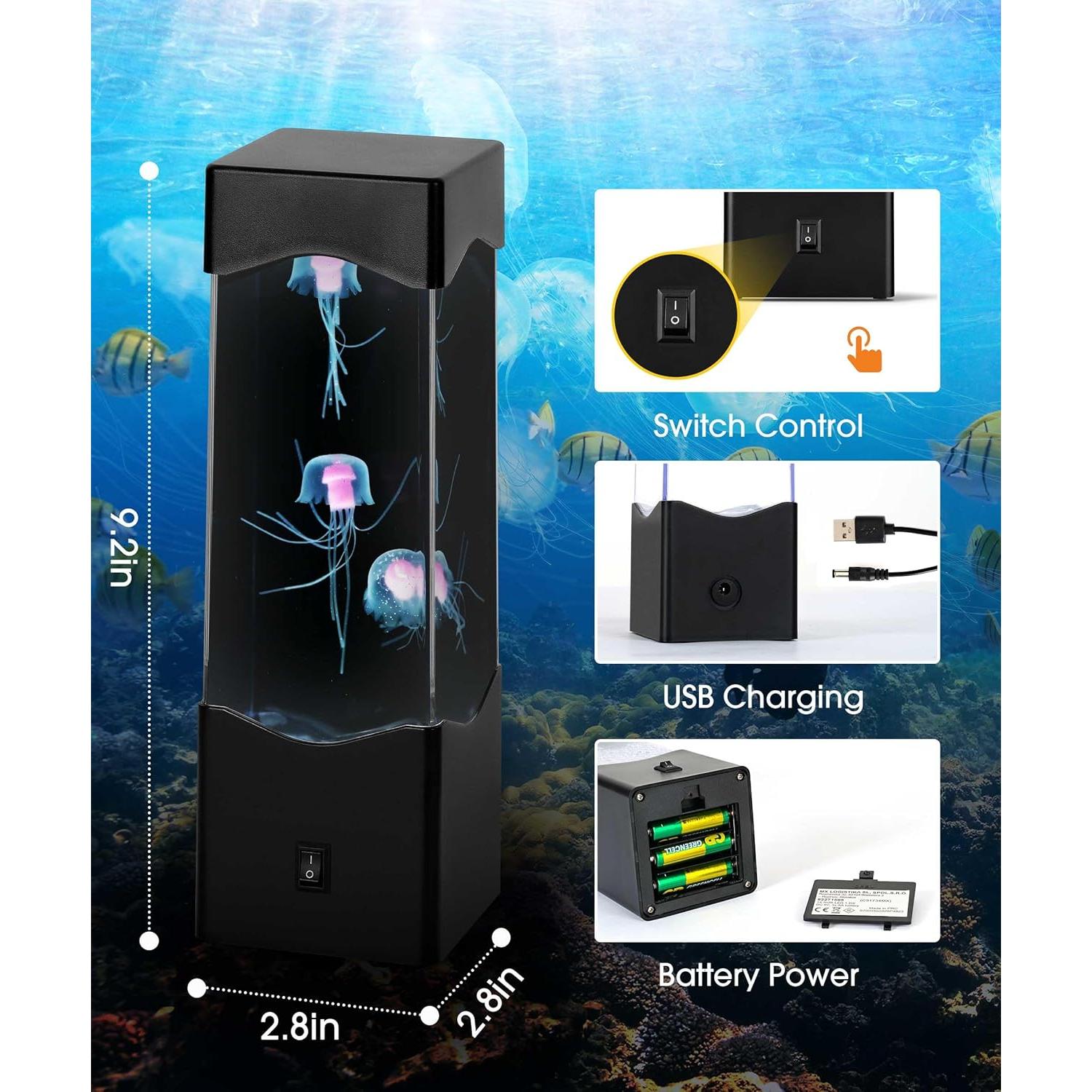 Lámpara de Medusas Faithorse 25,4 cm Multicolor Decorativa