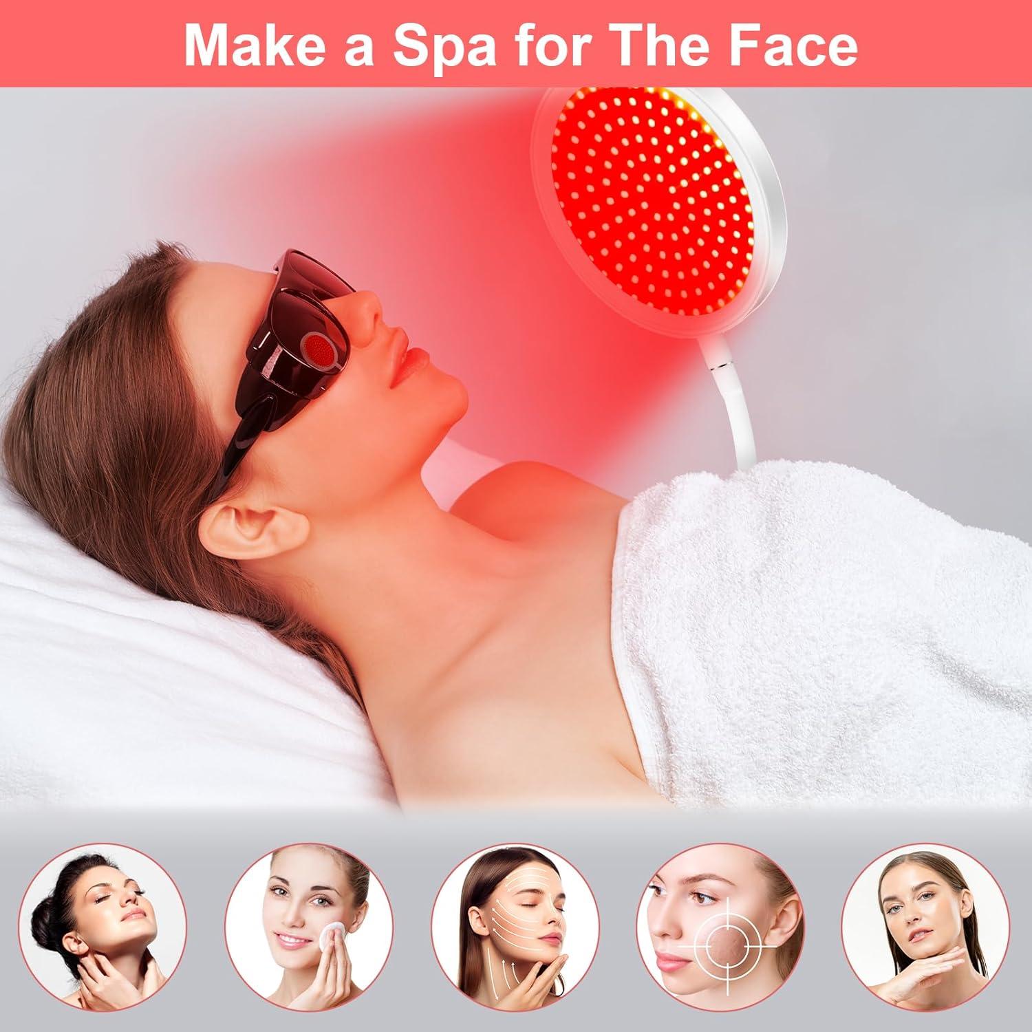 Lámpara de Luz Roja 140 LEDs 660nm con Temporizador