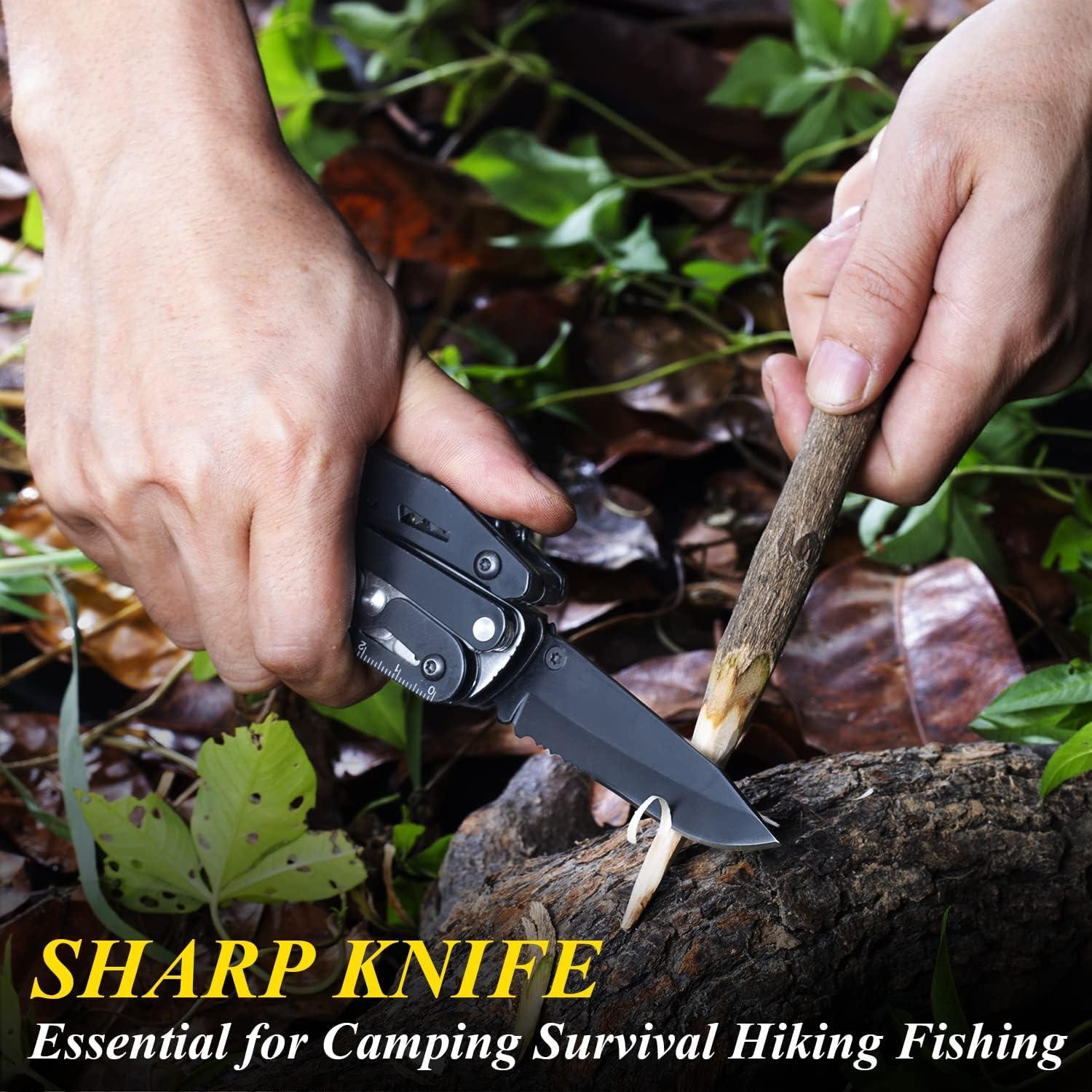 Cuchillo Multiherramienta RoverTac 18 en 1 para Camping