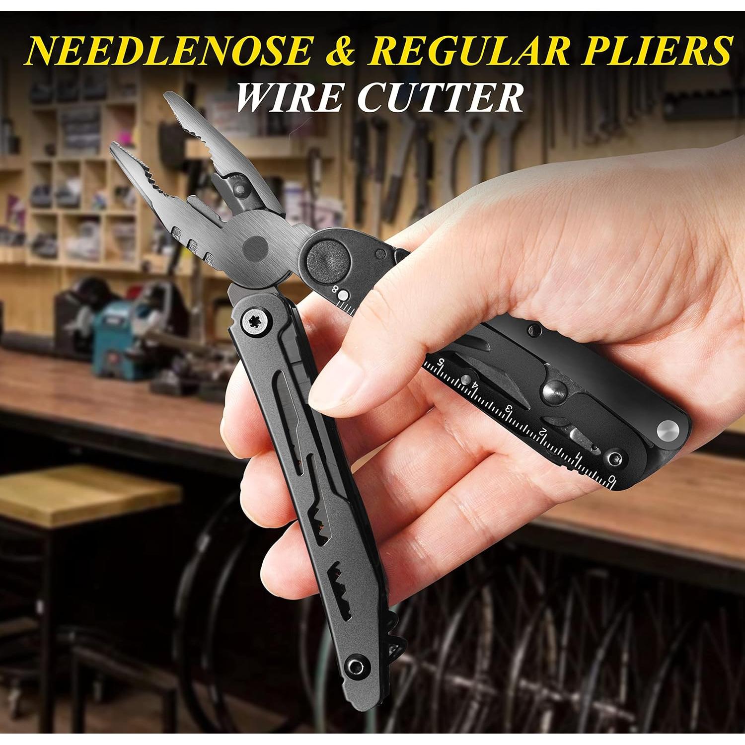 Cuchillo Multiherramienta RoverTac 18 en 1 para Camping