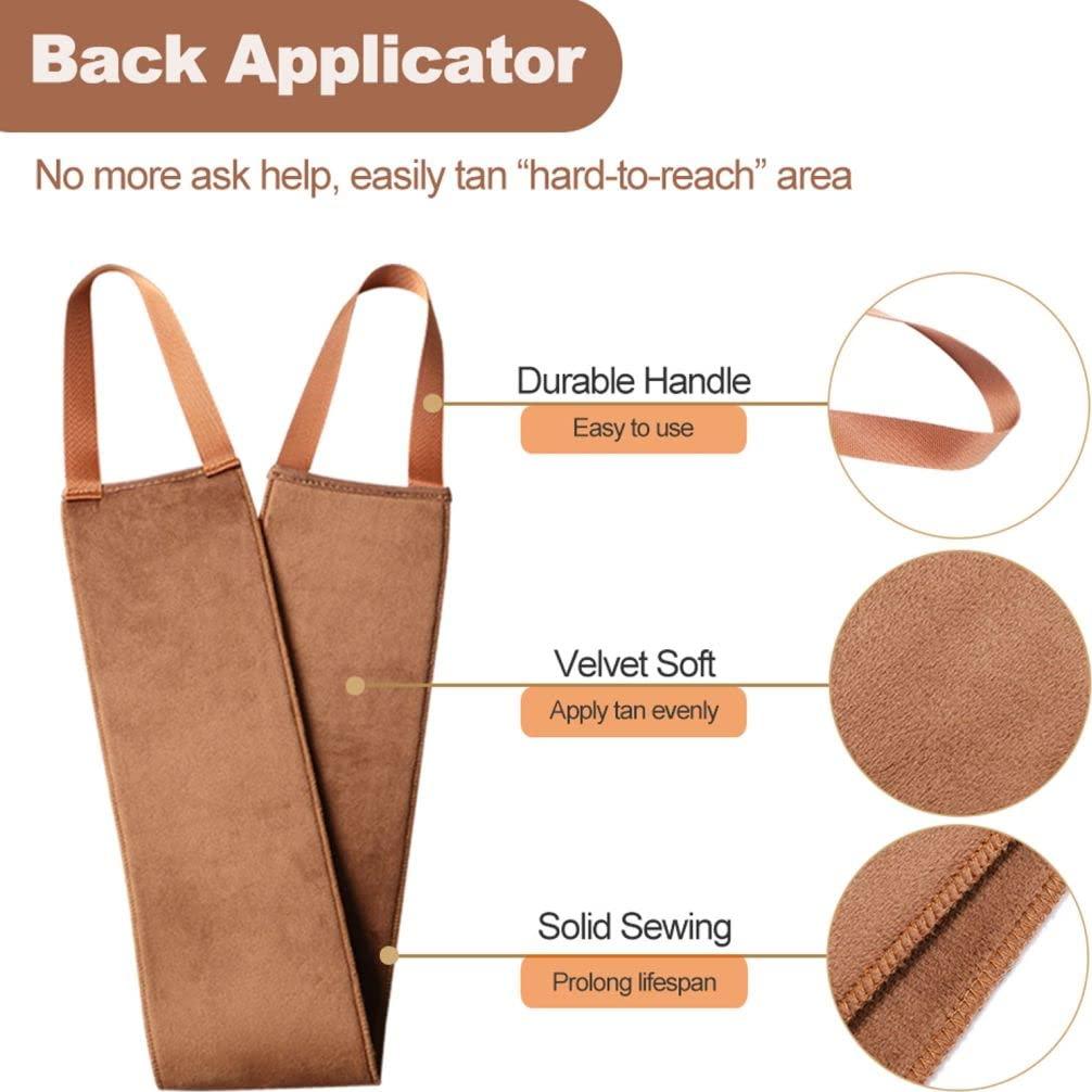 Mitón bronceador Sanfery - Paquete de 3 mitones 3-en-1