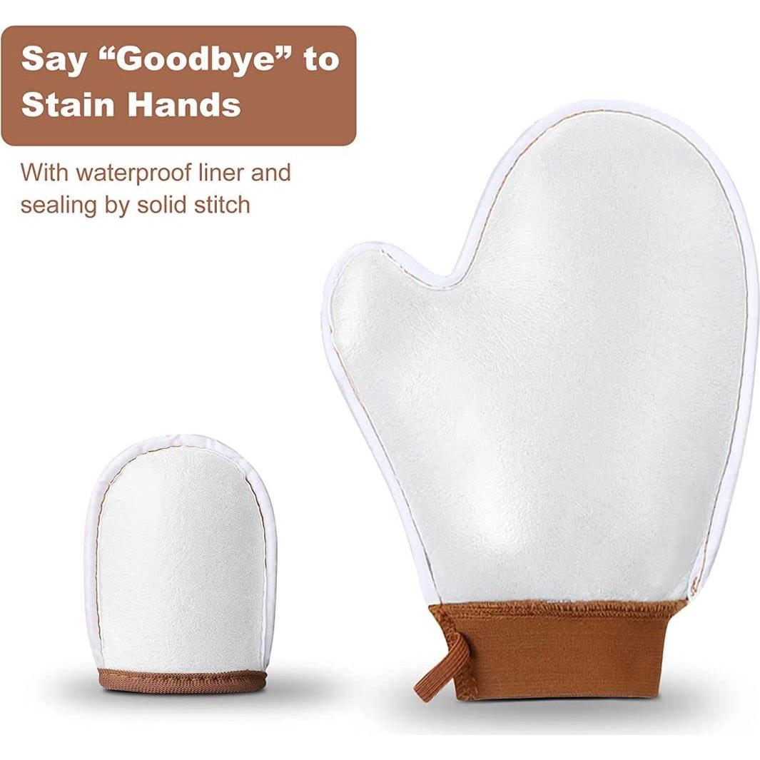 Mitón bronceador Sanfery - Paquete de 3 mitones 3-en-1