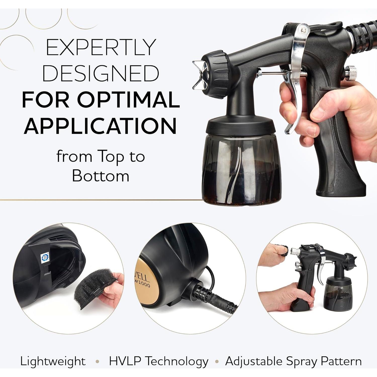 Kit Bronceado Norvell M1000 HVLP + 3 Soluciones 8 oz