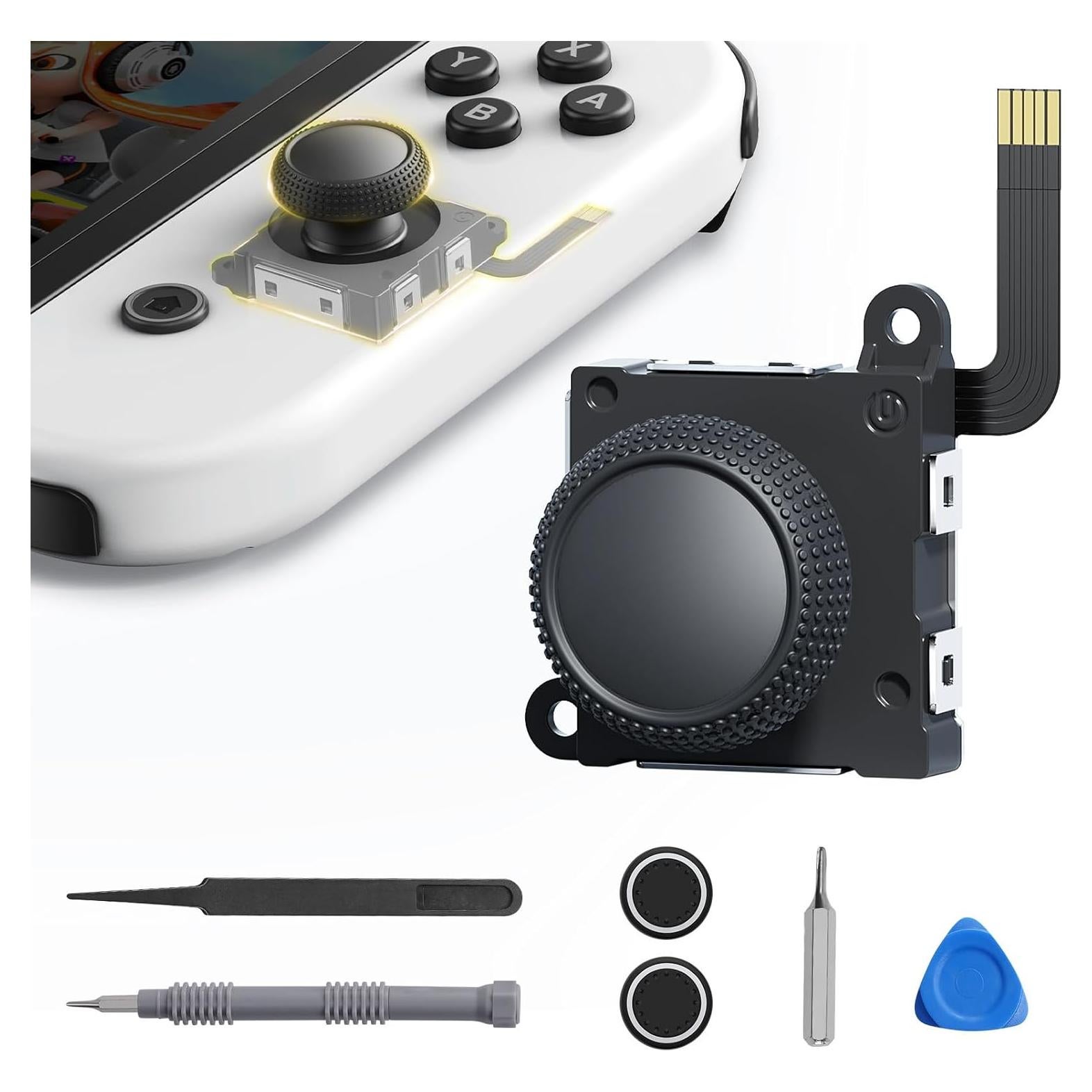 Joystick Hall JINGDU para Joycon Switch OLED Lite - Negro