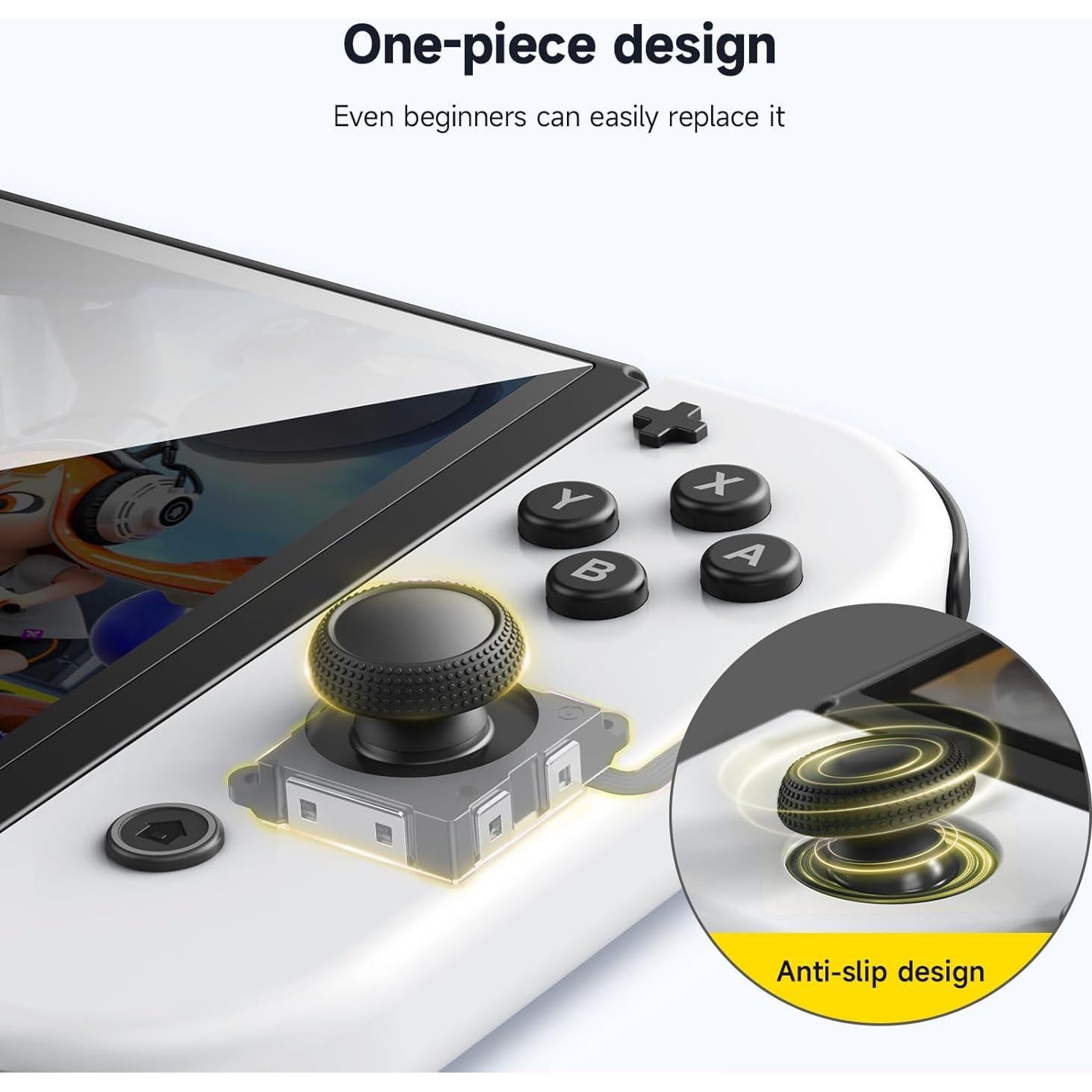 Joystick Hall JINGDU para Joycon Switch OLED Lite - Negro