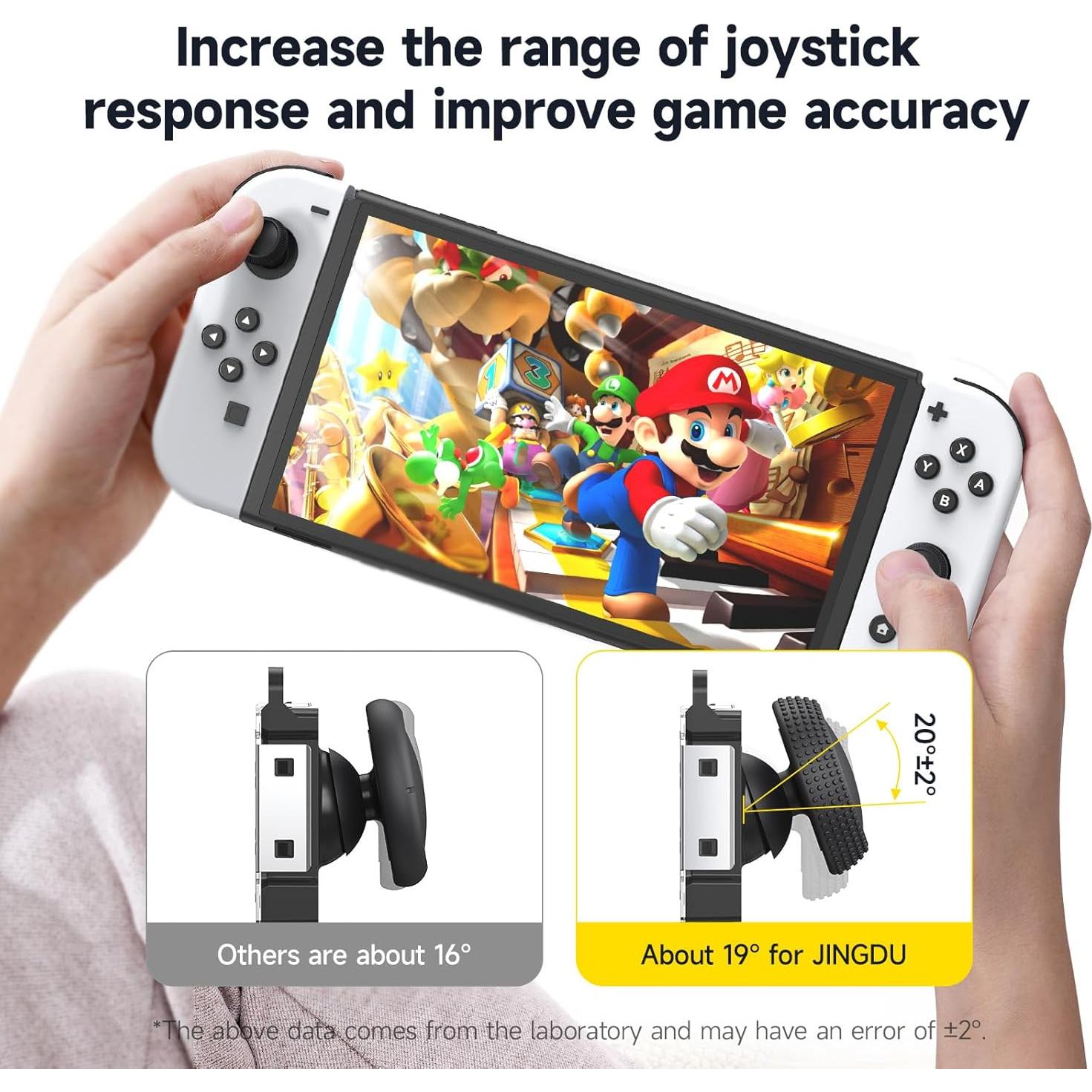 Joystick Hall JINGDU para Joycon Switch OLED Lite - Negro