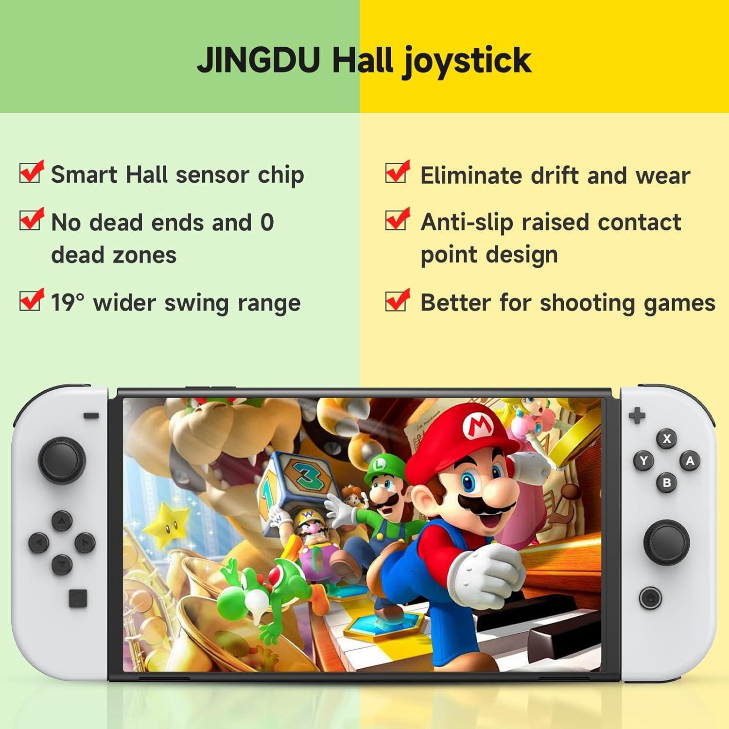 Joystick Hall JINGDU para Joycon Switch OLED Lite - Negro