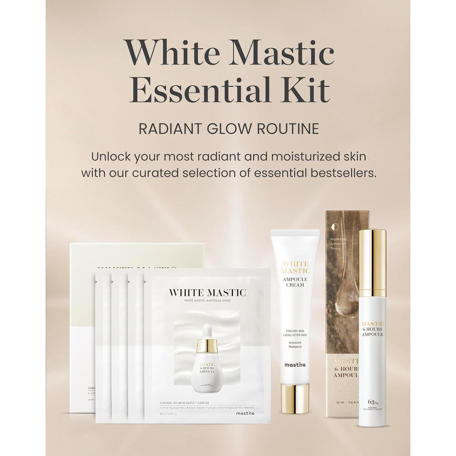 MASTINA Kit Esencial Cuidado Piel Mastic Blanco 3 en 1