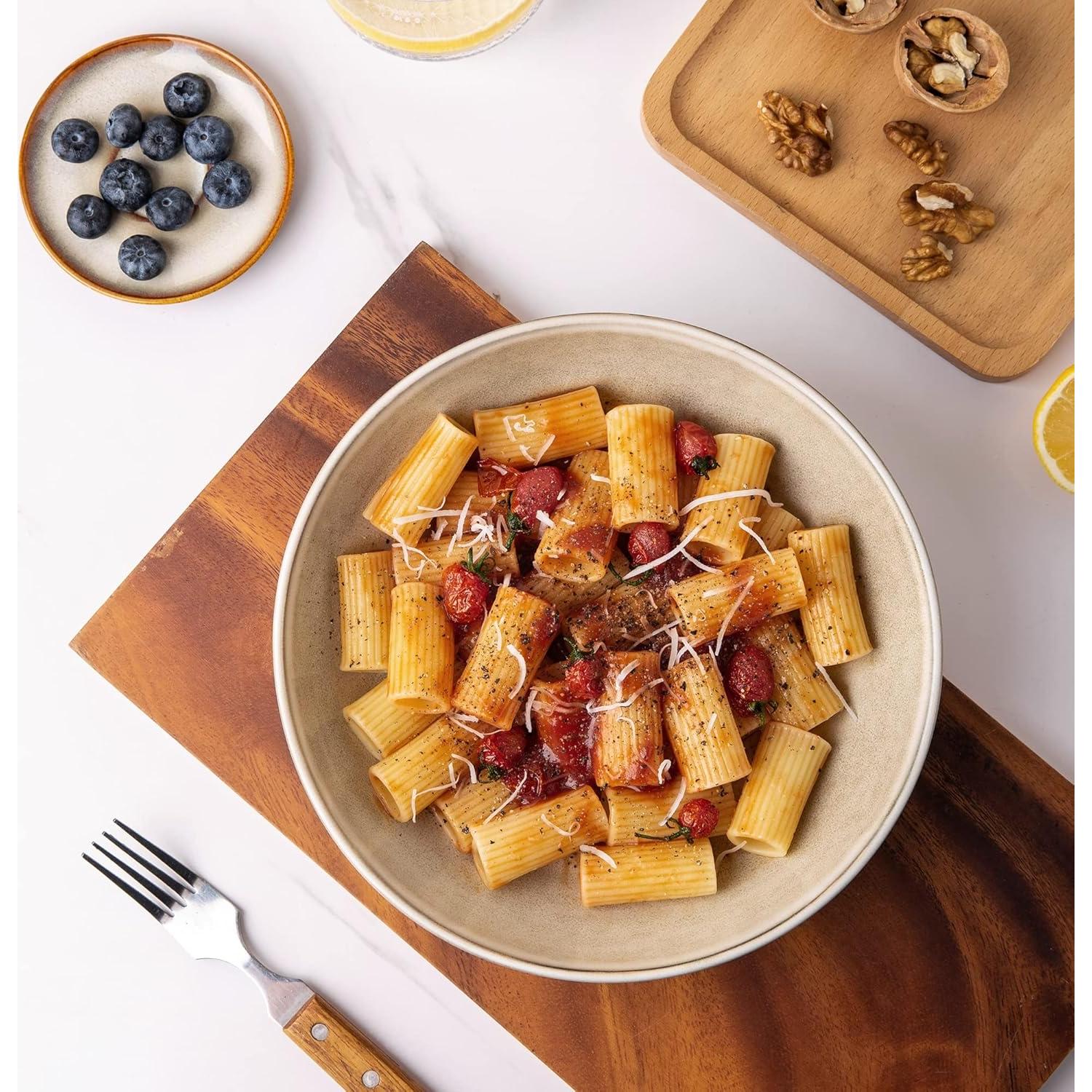 Set de 4 Cuencos de Cerámica AmorArc 36oz Capuchino