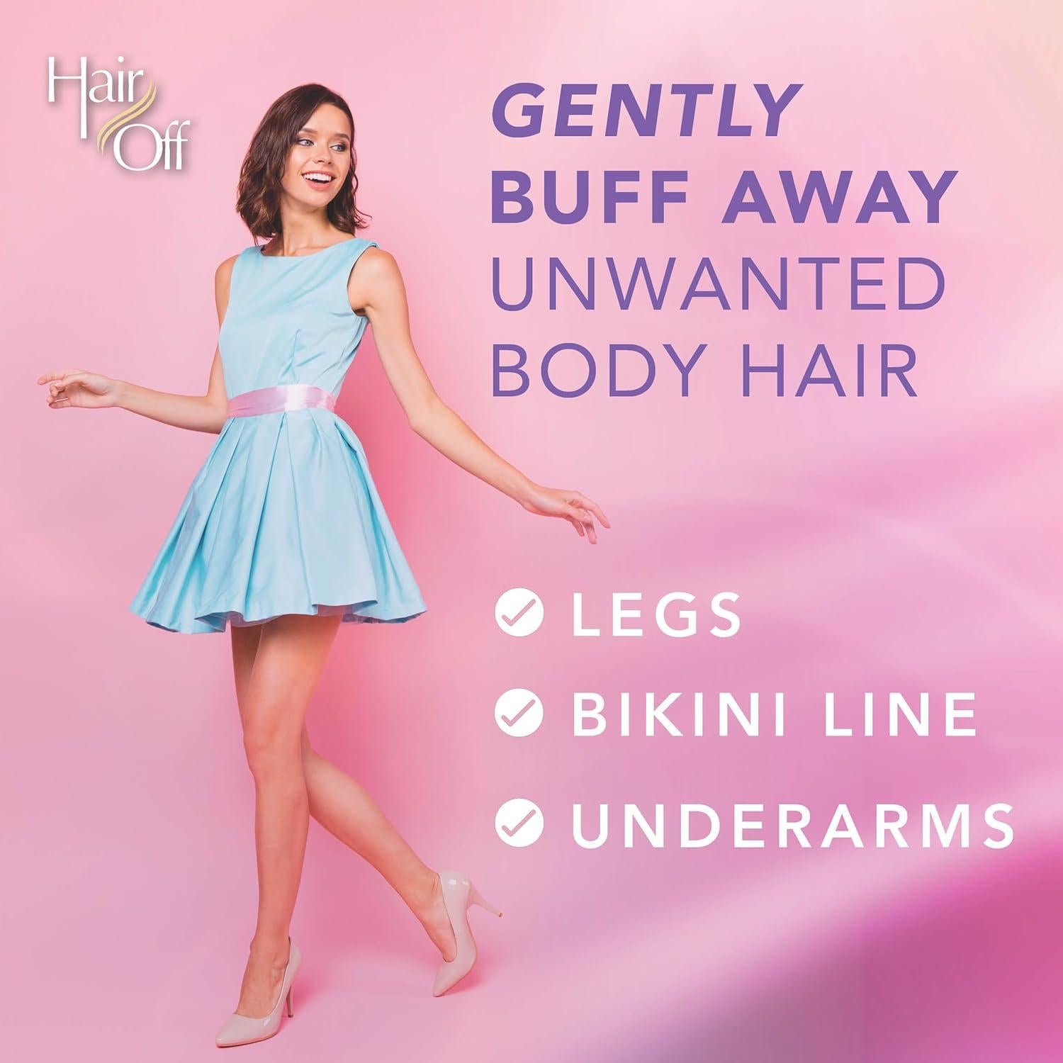 Mitón Removedor de Cabello Hair Off - 100% Natural - 3 Piezas