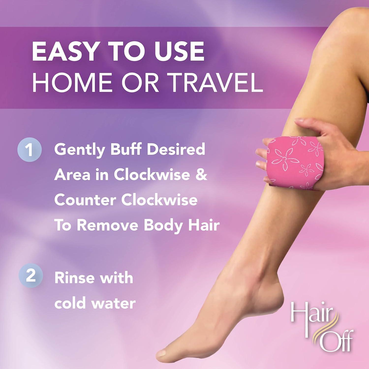 Mitón Removedor de Cabello Hair Off - 100% Natural - 3 Piezas