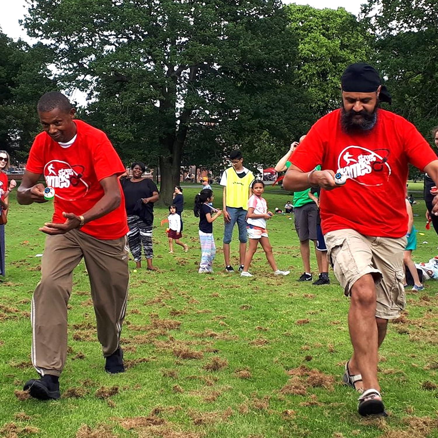 Juego de Carrera de Cucharas con Ojos Halloween - 24 Paquetes